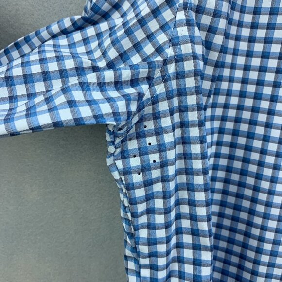 Ministry of Supply Shirt Mens XXL Blue Button Up Long Sleeve Performance Wicking - Picture 4 of 16